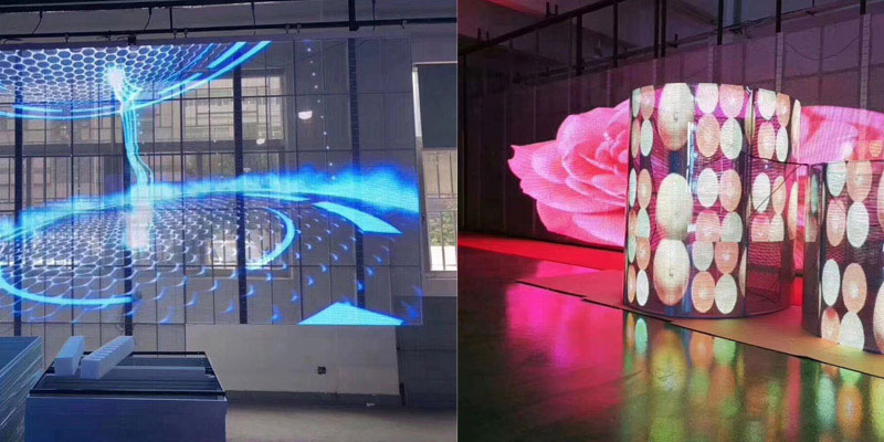 glass led display with high transparency rate