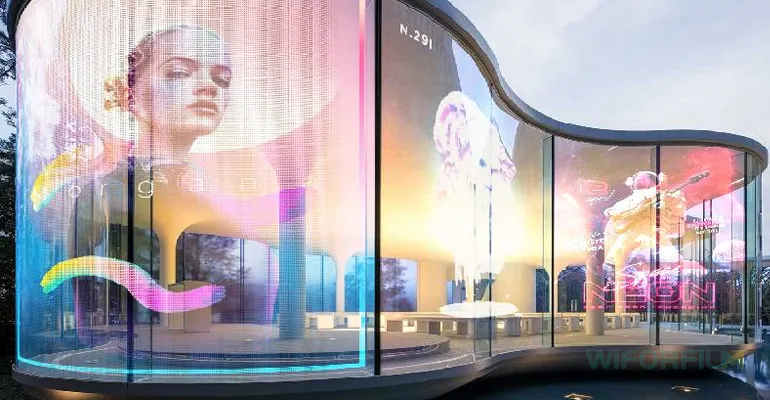 transparent flexible led film