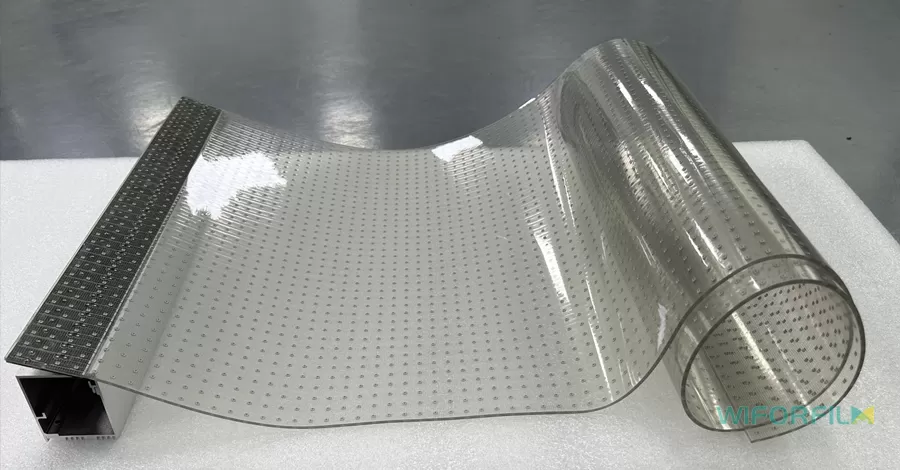 adhesive transparent LED film